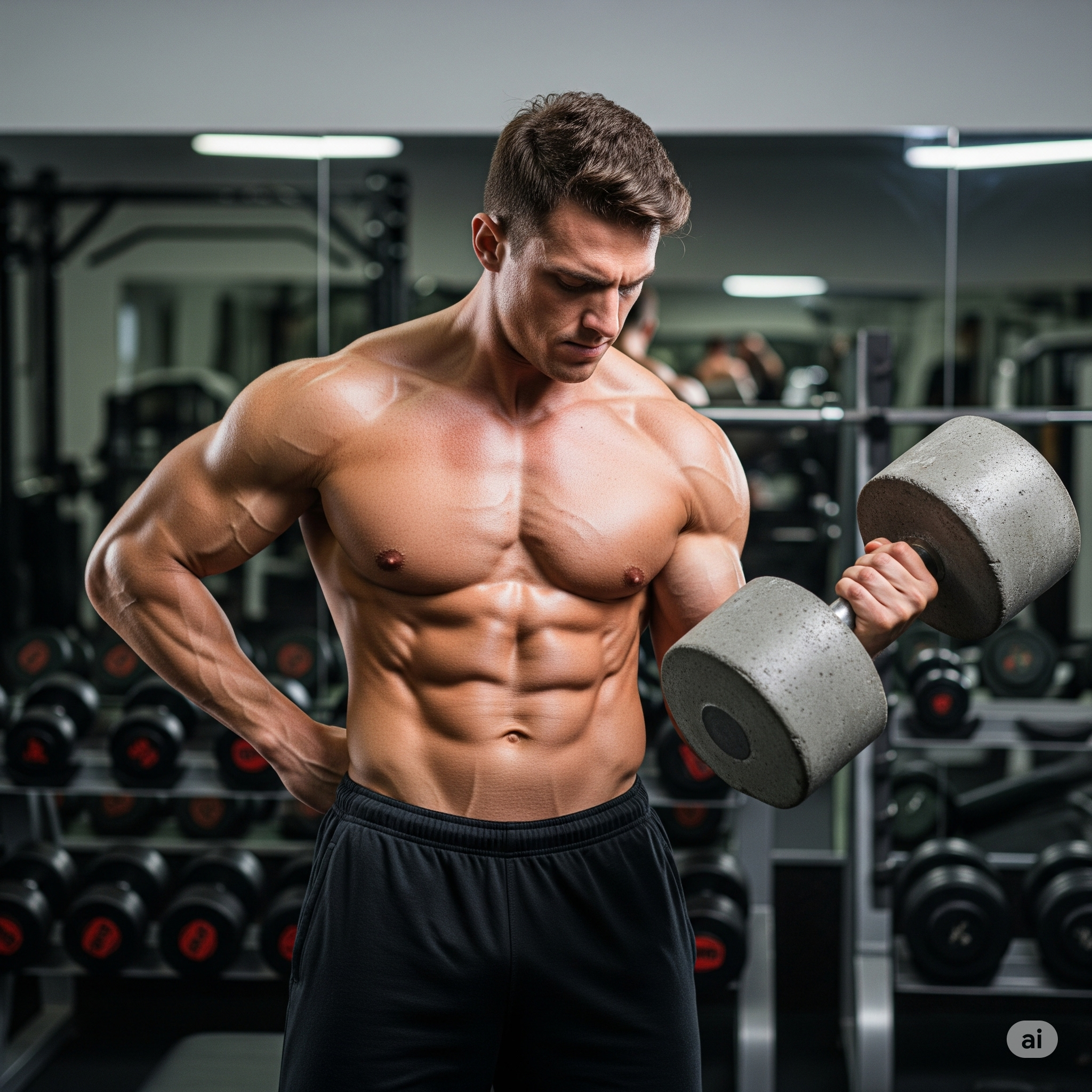 Handmade dumbbells
